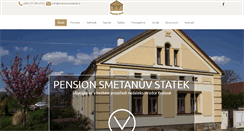 Desktop Screenshot of penzion-smetanuv-statek.cz